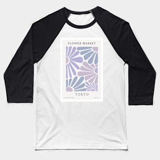 Tokyo Flower Market Botanical Baseball T-Shirt